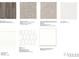 Selection of interior design finishes, including flooring, carpet, and paint at 3352 N Buchanan Way, Aurora, CO 80019