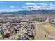 An aerial view of the neighborhood and surrounding area in Morrison, Colorado at 2363 S Lupine Way, Denver, CO 80228
