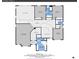 Floorplan showing a detailed layout of the home's upper level with bedroom and bathroom locations and dimensions at 791 Elk Rest Rd, Evergreen, CO 80439