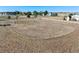 Overhead shot of a horse arena, fully enclosed, and ready for equestrian activities on the premises at 12901 2Nd St, Parker, CO 80134