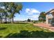 Spacious backyard with patio, offering scenic views at 9696 E Sand Lily Ln, Parker, CO 80134