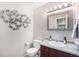 Neat and clean bathroom with good decor and lighting at 5252 W 68Th Ave, Arvada, CO 80003