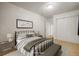 Stylish bedroom with calm decor, closet and a comfortable feel at 1560 Clinton St, Aurora, CO 80010