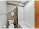 Bathroom with a toilet and bathtub/shower combination at 278 Snowshoe Cir, Breckenridge, CO 80424