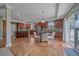Eat in kitchen with a table, stainless appliances, and lots of storage at 23298 Barnsley Ln, Parker, CO 80138