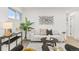 Well-lit living area featuring trendy decor, including a comfortable sofa and artistic wall hangings at 1327 E 108Th Pl, Northglenn, CO 80233