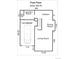 Detailed layout of the first floor featuring kitchen, living room, dining room, and garage at 1799 S Lee St # B, Lakewood, CO 80232
