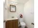 Simple bathroom with a single sink vanity and toilet at 9250 E Girard Ave # 8, Denver, CO 80231