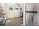 Bright kitchen with stainless steel appliances and breakfast bar at 9250 E Girard Ave # 8, Denver, CO 80231