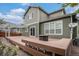 Enjoy the outdoors with this deck, featuring a built-in bench and fire pit, ideal for outdoor gatherings at 3389 Willowrun Dr, Castle Rock, CO 80109