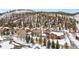 Mountain condos surrounded by snow-covered trees and hillside at 303 Pelican Cir # 1901, Breckenridge, CO 80424