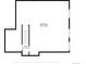 Floor plan view of basement with stairwell and hall; 33'9