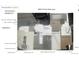 Interior design material selection sheet featuring tile, countertops, and carpet samples at 8014 Trinity Peak Ln, Castle Rock, CO 80108