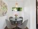 Cozy dining area featuring a round table with four chairs and a window view at 2377 S Humboldt St, Denver, CO 80210