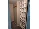 A tidy walk-in closet features modular shelving and hanging storage at 16835 E Harvard Pl, Aurora, CO 80013