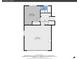 Floorplan showing a Bedroom, Bath, Hall and Garage layout at 7148 S Dahlia Ct, Centennial, CO 80122
