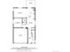 Main floor plan; living room, kitchen, dining area, primary bedroom, and garage at 1944 Villageview Ln, Castle Rock, CO 80104