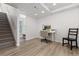 Finished basement with a functional work-from-home space including a desk and chair setup at 12742 Vrain St, Broomfield, CO 80020