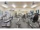 Bright community gym with a full range of equipment, mirrors, and a TV at 9692 W Coco Cir # 304, Littleton, CO 80128