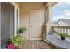 Charming patio with seating area and plants offering a relaxing outdoor space at 9692 W Coco Cir # 304, Littleton, CO 80128