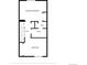 Third floor plan featuring a primary bedroom, bedroom, hall, and bath at 2862 W Warren Ave, Denver, CO 80219