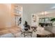 Bright living room with hardwood floors and stylish furniture, perfect for relaxation at 22367 Quail Run Dr, Parker, CO 80138