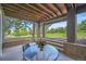 A covered patio featuring a lovely backyard view at 8518 High Ridge, Castle Pines, CO 80108