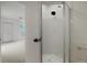 Clean bathroom with shower stall and updated finishes at 6539 Pinewood Dr # 57, Parker, CO 80134