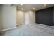 Neutral carpet, gray accent wall, recessed lighting and white trim can be found in this bedroom at 16088 Denver Pacific Dr, Monument, CO 80132