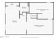 Basement floor plan showing bedroom, bathroom, laundry room, closets and finished basement at 5007 S Richfield Cir, Aurora, CO 80015