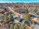 This aerial view of the house is in a neighborhood near the city at 3798 S Wabash St, Denver, CO 80237