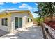 Backyard patio with sliding glass doors, offering seamless indoor-outdoor living and entertaining space at 426 Jupiter Dr, Lone Tree, CO 80124
