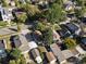 Aerial view of the house and surrounding neighborhood at 2537 Chase St, Edgewater, CO 80214