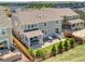 Aerial view of multi-story home featuring a backyard, patio and privacy fence at 14565 Vancouver Pl, Parker, CO 80134
