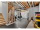 Unfinished basement offering potential for customization and expansion, showcasing the home's infrastructure at 6454 Leathers Ln, Parker, CO 80134