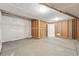 Unfinished basement with exposed framing and concrete floor awaiting your personalization and design at 17156 W 92Nd Loop, Arvada, CO 80007