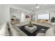 Finished basement featuring a home theater, neutral colors, and recessed lighting at 17156 W 92Nd Loop, Arvada, CO 80007