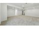 Spacious carpeted basement with recessed lighting and a neutral color palette offers flexible living space at 17156 W 92Nd Loop, Arvada, CO 80007