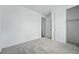 This bedroom has ample closet space and plush carpet at 17156 W 92Nd Loop, Arvada, CO 80007