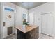 Bright kitchen featuring a stylish butcher block island at 1529 E 22Nd Ave, Denver, CO 80205