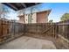 Private patio with a fenced yard, ideal for outdoor relaxing or entertaining at 12143 Melody Dr # 103, Denver, CO 80234