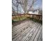 Outdoor deck featuring wood flooring, and mature trees in the background at 2758 S Salida St, Aurora, CO 80013