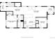 Detailed floor plan showcasing layout of living room, kitchen, bedrooms, and dining area at 1350 Valentia St, Denver, CO 80220