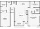 Detailed floor plan of a home with labeled rooms, dimensions, and layout, showcasing the interior space at 16848 E Gunnison Dr # 9E, Aurora, CO 80017