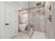 Beautiful bathroom featuring a freestanding tub, glass shower, and stylish tile work at 5145 S Clarkson St, Greenwood Village, CO 80121