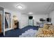 Basement living space showing stairway entrance at 1429 Hudson St, Denver, CO 80220