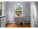 Charming nook with table in kitchen, adjacent to window with outdoor view at 1429 Hudson St, Denver, CO 80220