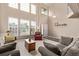 Bright and airy living room with high ceilings and a cozy seating arrangement at 20710 E Princeton Pl, Aurora, CO 80013
