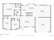 Floor plan of the home showing the layout of the main floor, including bedrooms, kitchen, and living areas at 21585 E Powers Cir, Centennial, CO 80015