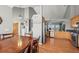 Open-concept dining area flows seamlessly to the updated kitchen and living spaces at 43097 Taos Trl, Elizabeth, CO 80107